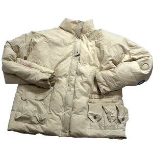 C2H4 Puffer Jacket in Cream